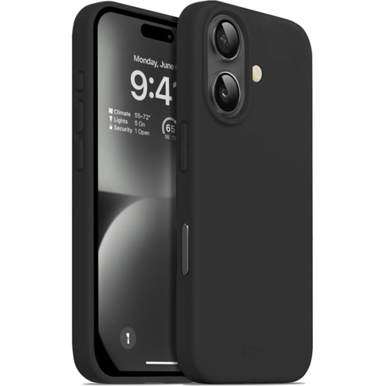 Crong Color Cover - Case For Iphone 16 (black) - (CRGCOLRIP1661BLK)