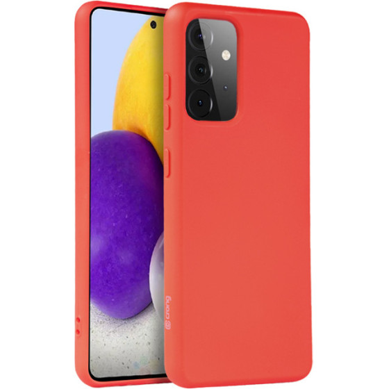 Crong Color Cover - Case For Samsung Galaxy A72 (Red) - (CRG-COLR-SGA72-RED)