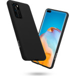 Crong Color Cover - Flexible Case For Huawei P40 (Black) - (CRG-COLR-HP40-BLK)