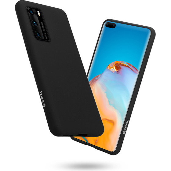Crong Color Cover - Flexible Case For Huawei P40 (Black) - (CRG-COLR-HP40-BLK)