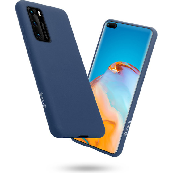 Crong Color Cover - Flexible Case For Huawei P40 (Blue) - (CRG-COLR-HP40-BLUE)