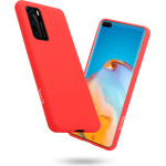 Crong Color Cover - Flexible Case For Huawei P40 (Red) - (CRG-COLR-HP40-RED)