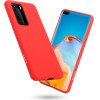Crong Color Cover - Flexible Case For Huawei P40 Pro (Red) - (CRG-COLR-HP40P-RED)