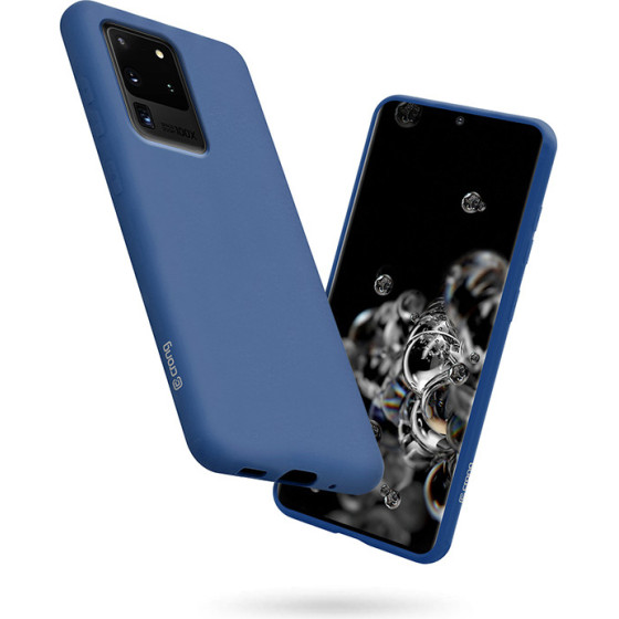 Crong Color Cover - Flexible Case For Samsung Galaxy S20 Ultra (Blue) - (CRG-COLR-SGS20U-BLUE)