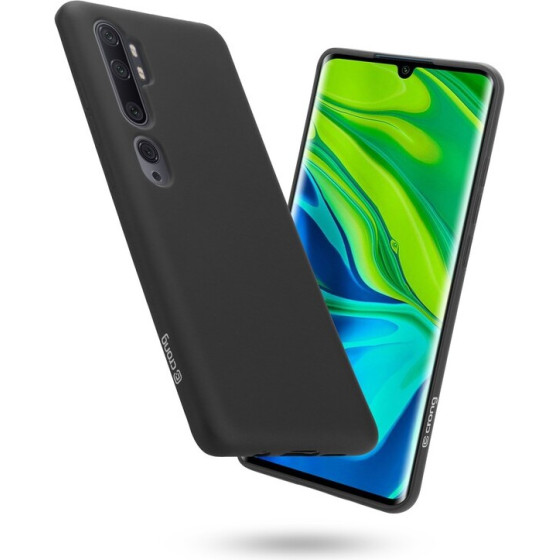 Crong Color Cover - Flexible Case For Xiaomi Mi Note 10 / Mi Note 10 Pro (Black) - (CRG-COLR-XMIN10-BLK)