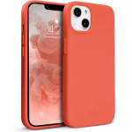Crong Color Cover Liquid Silicone Case For Iphone 13 (Coral Red) - (CRG-COLR-IP1361-COR)