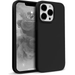 Crong Color Cover Liquid Silicone Case For Iphone 13 Pro (Black) - (CRG-COLR-IP1361P-BLK)