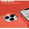 Crong Color Cover Liquid Silicone Case For Iphone 13 Pro (Coral Red) - (CRG-COLR-IP1361P-COR)