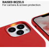 Crong Color Cover Liquid Silicone Case For Iphone 13 Pro Max (Red) - (CRG-COLR-IP1367-RED)