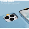 Crong Color Cover Liquid Silicone Case For Iphone 13 Pro Max (Sky Blue) - (CRG-COLR-IP1367-LBLU)
