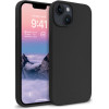 Crong Color Cover Liquid Silicone Case For Iphone 14 Max (Black) - (CRG-COLR-IP1467-BLK)