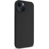 Crong Color Cover Liquid Silicone Case For Iphone 14 Max (Black) - (CRG-COLR-IP1467-BLK)