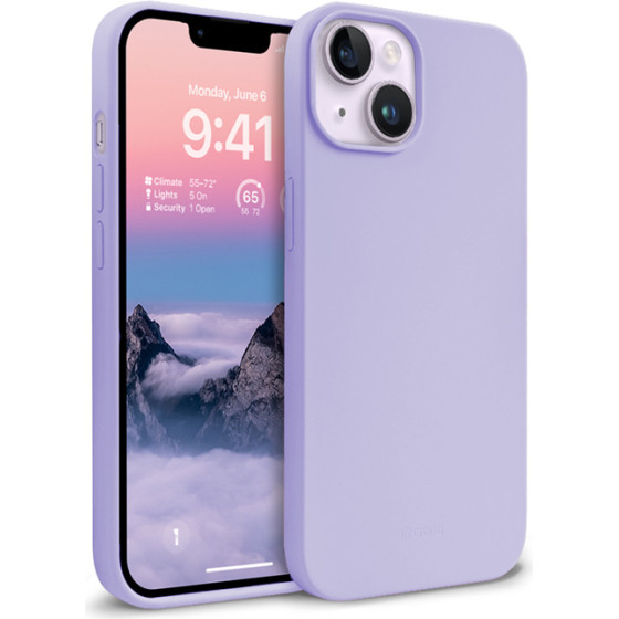 Crong Color Cover Liquid Silicone Case For Iphone 14 Max (Purple) - (CRG-COLR-IP1467-PRP)