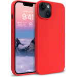 Crong Color Cover Liquid Silicone Case For Iphone 14 Max (Red) - (CRG-COLR-IP1467-RED)