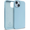 Crong Color Cover Liquid Silicone Case For Iphone 14 Max (Sky Blue) - (CRG-COLR-IP1467-LBLU)
