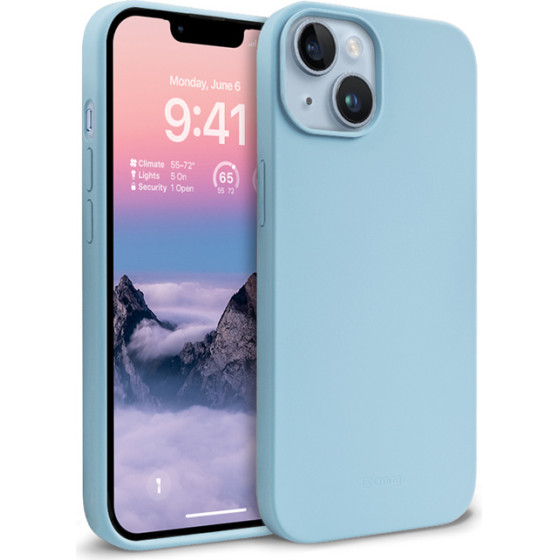 Crong Color Cover Liquid Silicone Case For Iphone 14 Max (Sky Blue) - (CRG-COLR-IP1467-LBLU)