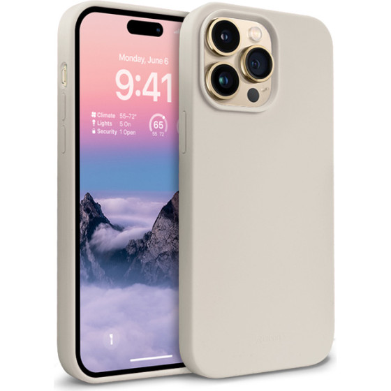 Crong Color Cover Liquid Silicone Case For Iphone 14 Pro (Stone) - (CRG-COLR-IP1461P-STN)