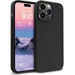 Crong Color Cover Liquid Silicone Case For Iphone 14 Pro Max (Black) - (CRG-COLR-IP1467P-BLK)