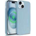 Crong Color Cover Magnetic - Case For Iphone 15 Magsafe (Blue) - (CRGCOLRMIP1561LBLU)