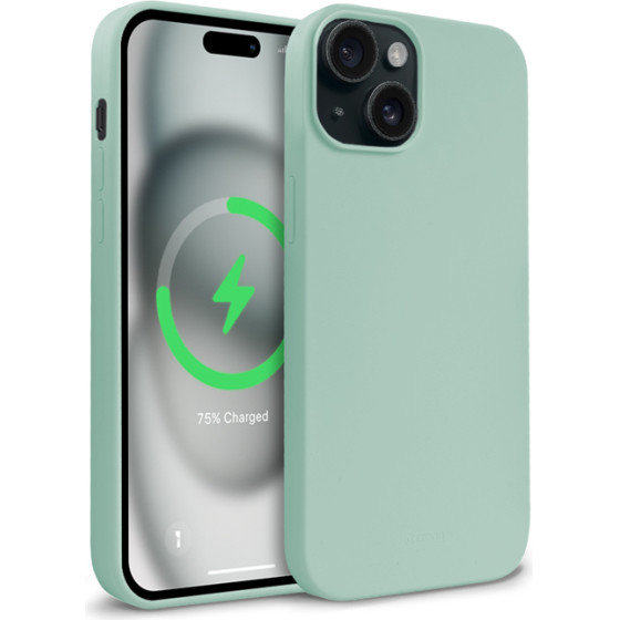 Crong Color Cover Magnetic - Case For Iphone 15 Magsafe (Mint) - (CRGCOLRMIP1561LGRN)