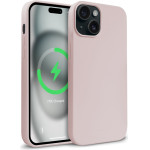 Crong Color Cover Magnetic - Case For Iphone 15 Magsafe (Sand Pink) - (CRGCOLRMIP1561PNK)
