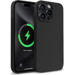 Crong Color Cover Magnetic - Case For Iphone 15 Pro Max Magsafe (Black) - (CRGCOLRMIP1567PBLK)