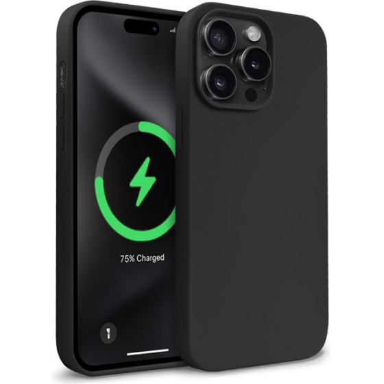 Crong Color Cover Magnetic - Case For Iphone 15 Pro Max Magsafe (Black) - (CRGCOLRMIP1567PBLK)