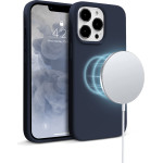 Crong Color Cover Magnetic Case For Iphone 13 Pro Max (Navy Blue) - (CRG-COLRM-IP1367-BLUE)