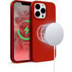 Crong Color Cover Magnetic Case For Iphone 13 Pro Max (Red) - (CRG-COLRM-IP1367-RED)