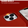 Crong Color Cover Magnetic Case For Iphone 13 Pro Max (Red) - (CRG-COLRM-IP1367-RED)