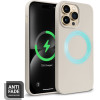 Crong Color Cover Magnetic Case For Iphone 14 Pro Max (Stone) - (CRG-COLRM-IP1467P-STN)