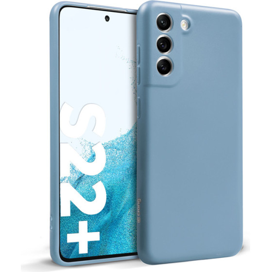 Crong Color Cover Silicone Case For Samsung Galaxy S22+ (Blue) - (CRG-COLR-SGS22P-SBL)