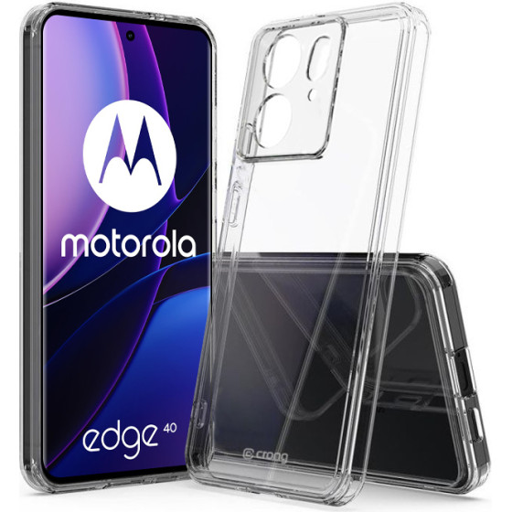 Crong Crystal Shield Cover - Case For Motorola Edge 40 (Transparent) - (CRGCSHCMOE40TRS)