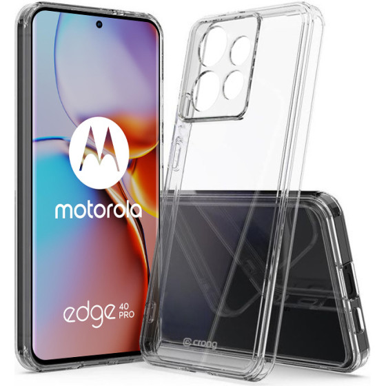 Crong Crystal Shield Cover - Case For Motorola Edge 40 Pro (Transparent) - (CRGCSHCMOE40PTRS)