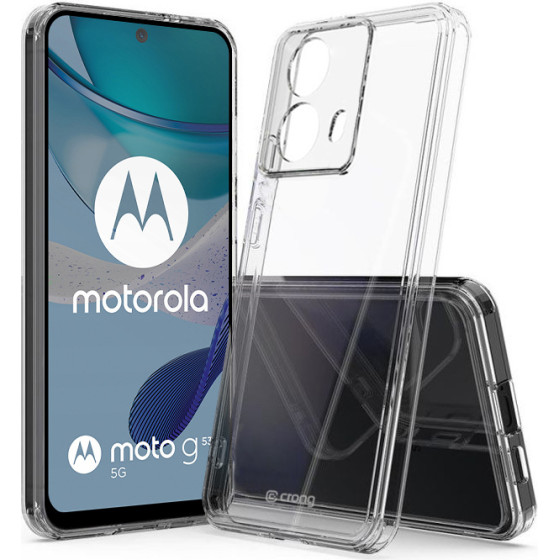 Crong Crystal Shield Cover - Case For Motorola Moto G53 (Transparent) - (CRGCSHCMOG53TRS)