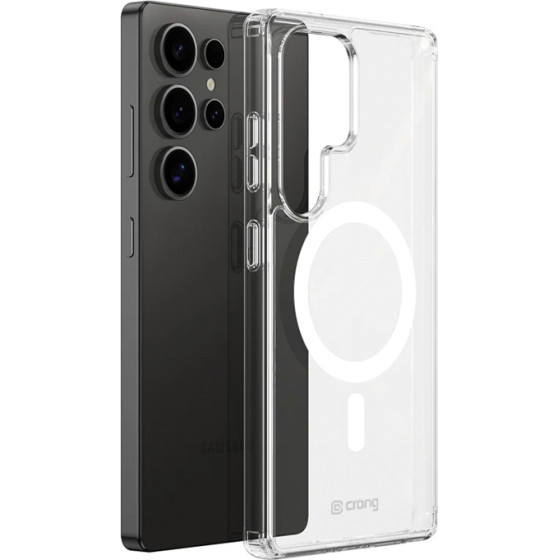 Crong Crystal Shield Magnetic - Case For Samsung Galaxy S25 Ultra Magsafe (Transparent) - (CRGCSHMSGS25UTRS)