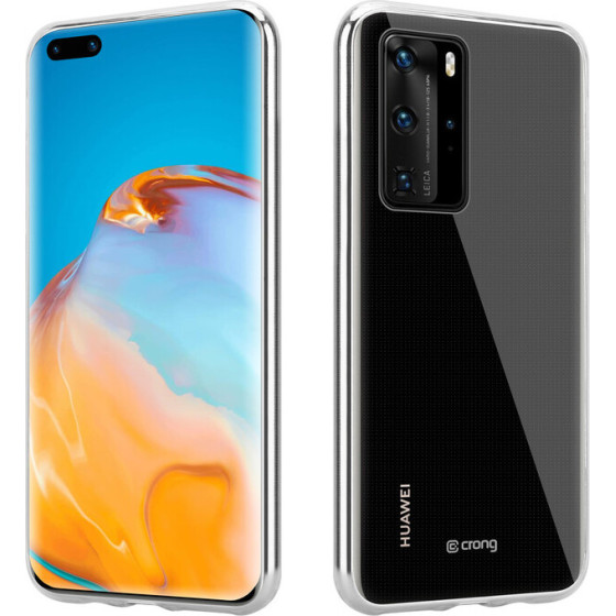 Crong Crystal Slim Cover - Protective Case For Huawei P40 (Clear) - (CRG-CRSLIM-HP40-TRS)