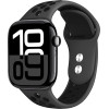 Crong Duo Sport - Strap For Apple Watch 44/45/46/49 Mm (gray/black) - (CRG-44DSB-BLK)