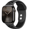 Crong Duo Sport - Strap For Apple Watch 44/45/46/49 Mm (gray/black) - (CRG-44DSB-BLK)