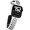 Crong Duo Sport - Strap For Apple Watch 44/45/46/49 Mm (white/black) - (CRG44DSBWHI)