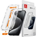 Crong Easyshield 2-Pack - Tempered Glass For Iphone 15 Pro Max (2 pieces) - (CRGES2PIP1567P)
