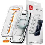 Crong Easyshield 2-Pack - Tempered Glass For Iphone 16 / Iphone 15 (2 pieces) - (CRGES2PIP1561)