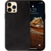 Crong Essential Cover - Leather Case For Iphone 12 Pro Max (Black) - (CRG-ESS-IP1267-BLK)