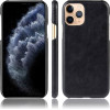 Crong Essential Cover - Pu Leather Case For Iphone 11 Pro (Black) - (CRG-ESS-IP11P-BLK)