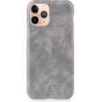 Crong Essential Cover - Pu Leather Case For Iphone 11 Pro (Gray) - (CRG-ESS-IP11P-GRY)