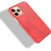 Crong Essential Cover - Pu Leather Case For Iphone 11 Pro (Red) - (CRG-ESS-IP11P-RED)