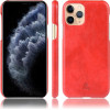 Crong Essential Cover - Pu Leather Case For Iphone 11 Pro Max (Red) - (CRG-ESS-IP11PM-RED)