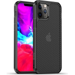 Crong Hybrid Carbon - Protective Case For Iphone Se / 8 / 7 (black) - (CRG-CRB-IP1267-BLK)