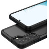 Crong Hybrid Clear Protective Case For Samsung Galaxy S22+ (Black) - (CRG-HCLC-SGS22P-BLK)