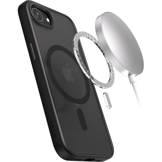 Crong Hybrid Frost Mag Cover - Case For Iphone 16e Magsafe (black) - (CRGHFMIPSE4BLK)